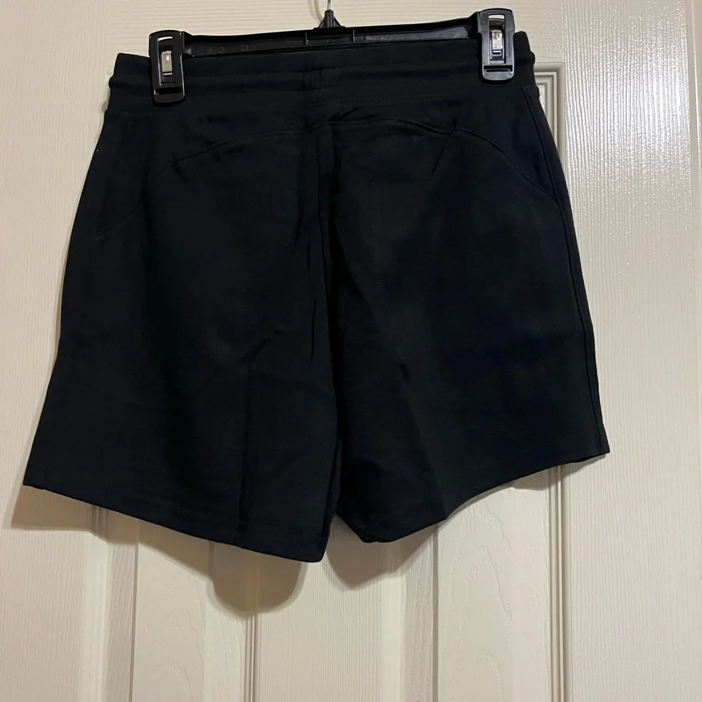 Alphalete Women's Black Drawstring Lounge Shorts - Picture 3 of 4